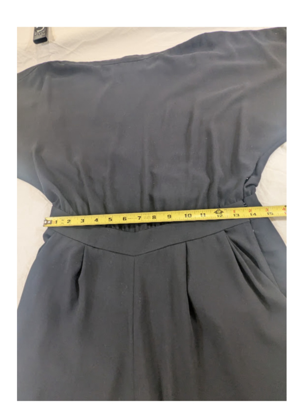 DVF Lucy Jumpsuit 6 Black Dolman Wide Leg Minimalist Quiet Luxury One Piece - Picture 12 of 15